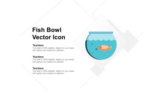 Fish Bowl Vector Icon Ppt Powerpoint Presentation Infographics Slide Portrait