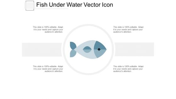 Fish Under Water Vector Icon Ppt Powerpoint Presentation Summary Microsoft
