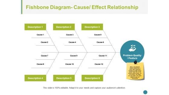 Fishbone Diagram Cause Effect Relationship Ppt PowerPoint Presentation Styles Files