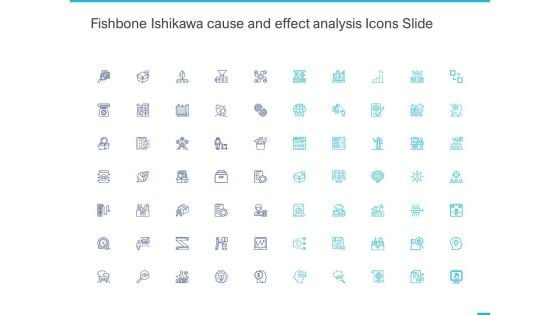 Fishbone Ishikawa Cause And Effect Analysis Icons Slide Ppt PowerPoint Presentation Professional Clipart PDF