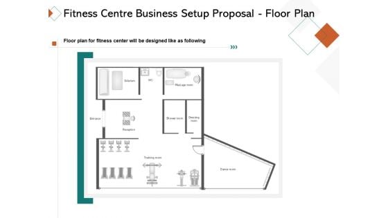 Fitness Centre Business Setup Proposal Floor Plan Ppt Summary Graphics PDF