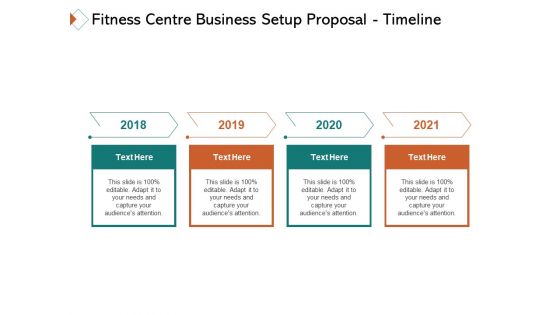 Fitness Centre Business Setup Proposal Timeline Ppt Ideas Designs Download PDF