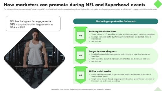 Fitness Product Promotion Campaigns How Marketers Can Promote During NFL And Superbowl Events Information PDF