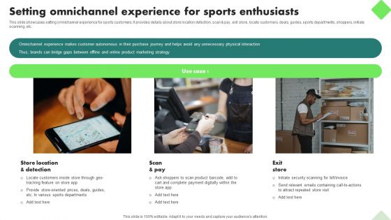 Fitness Product Promotion Campaigns Setting Omnichannel Experience For Sports Enthusiasts Formats PDF