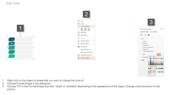 Five Agenda Steps With Icons Powerpoint Slides