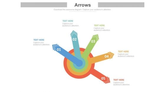 Five Arrows Circle For Business Management Strategy Powerpoint Template Five Arrows Circle For Business Management Strategy Powerpoint Template