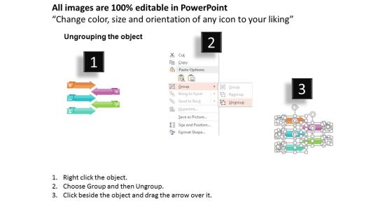 Five Arrows Diagram With Icons Powerpoint Templates