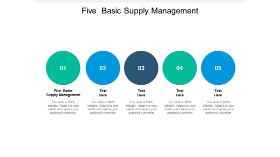 Five Basic Supply Management Ppt PowerPoint Presentation Pictures Tips
