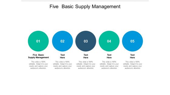 Five Basic Supply Management Ppt PowerPoint Presentation Pictures Tips Five Basic Supply Management Ppt PowerPoint Presentation Pictures Tips