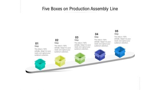 Five Boxes On Production Assembly Line Ppt PowerPoint Presentation File Aids PDF Five Boxes On Production Assembly Line Ppt PowerPoint Presentation File Aids PDF