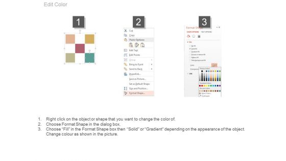 Five Boxes With Icons For Strategic Planning Powerpoint Slides