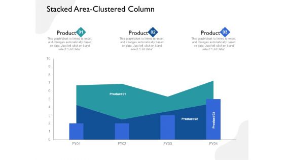 Five Business Strategic Approaches Stacked Area Clustered Column Ppt Infographic Template Graphics Example PDF