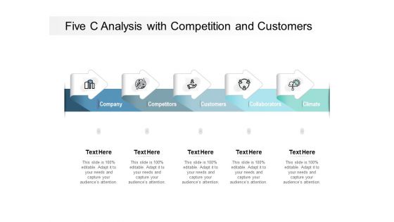 Five C Analysis With Competition And Customers Ppt PowerPoint Presentation Icon Example Topics