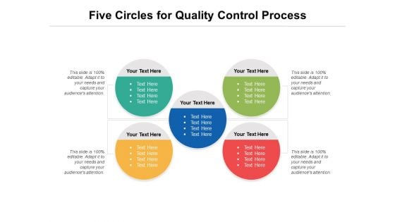 Five Circles For Quality Control Process Ppt PowerPoint Presentation Outline Samples PDF
