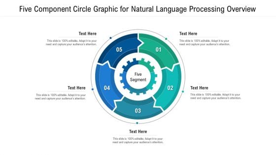 Five Component Circle Graphic For Natural Language Processing Overview Ppt PowerPoint Presentation Gallery Ideas PDF