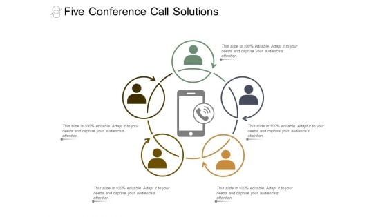 Five Conference Call Solutions Ppt Powerpoint Presentation Layouts Information