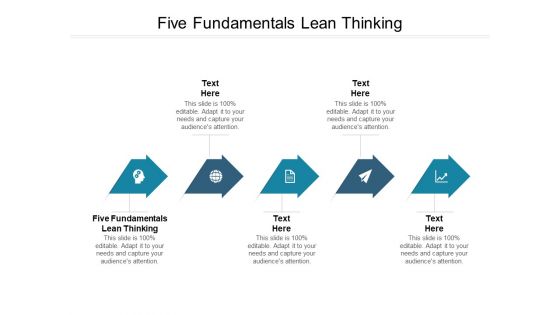 Five Fundamentals Lean Thinking Ppt PowerPoint Presentation Gallery Template