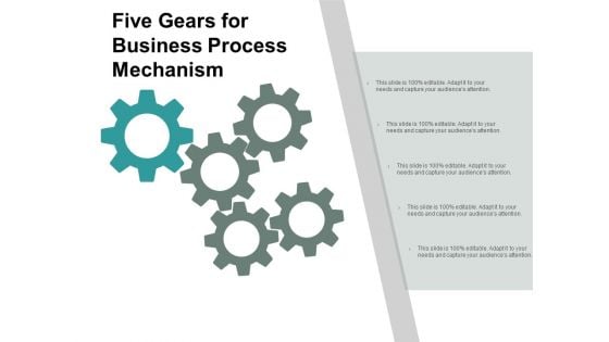 Five Gears For Business Process Mechanism Ppt PowerPoint Presentation Portfolio Icons