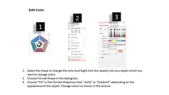 Five Icons Around Globe For Analysis Powerpoint Templates