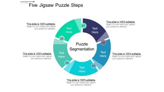 Five Jigsaw Puzzle Steps Ppt PowerPoint Presentation Icon Infographic Template