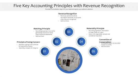 Five Key Accounting Principles With Revenue Recognition Ppt PowerPoint Presentation Deck PDF Five Key Accounting Principles With Revenue Recognition Ppt PowerPoint Presentation Deck PDF