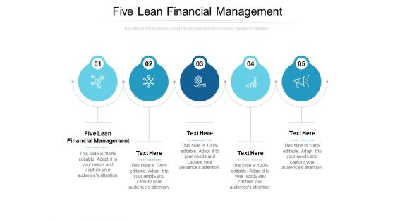 Five Lean Financial Management Ppt PowerPoint Presentation Portfolio Outline Cpb