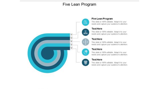 Five Lean Program Ppt PowerPoint Presentation Icon Guide Cpb