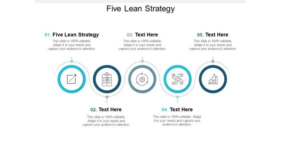 Five Lean Strategy Ppt PowerPoint Presentation Model Background Cpb
