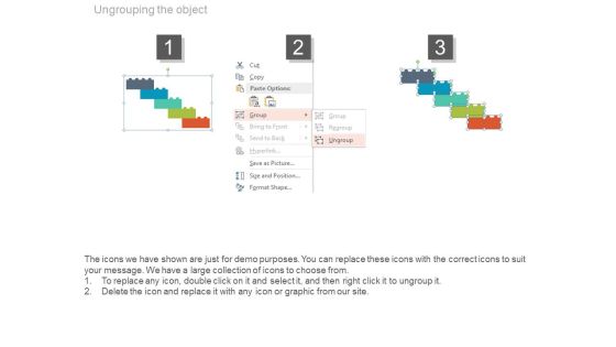 Five Lego Steps For Process Flow Powerpoint Slides Slide03