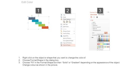 Five Lego Steps For Process Flow Powerpoint Slides Slide04