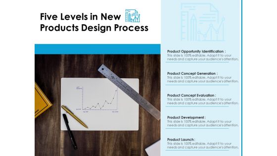 Five Levels In New Products Design Process Ppt PowerPoint Presentation File Styles PDF