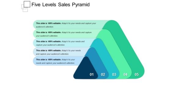 Five Levels Sales Pyramid Ppt PowerPoint Presentation Slides Ideas