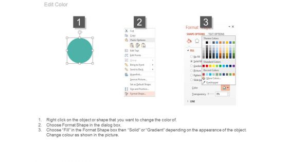 Five Linear Circle With Icons Powerpoint Template