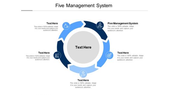 Five Management System Ppt PowerPoint Presentation Infographics Backgrounds Cpb