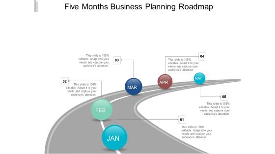 Five Months Business Planning Roadmap Ppt Powerpoint Presentation File Example File