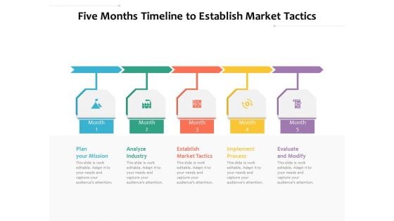 Five Months Timeline To Establish Market Tactics Ppt PowerPoint Presentation File Information PDF Five Months Timeline To Establish Market Tactics Ppt PowerPoint Presentation File Information PDF