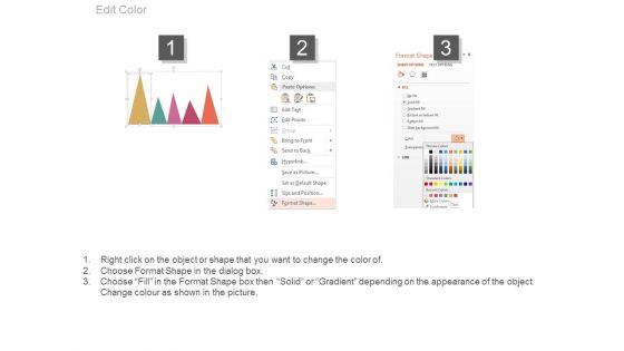 Five Mountain Chart With Icons For Financial Analysis Powerpoint Slides