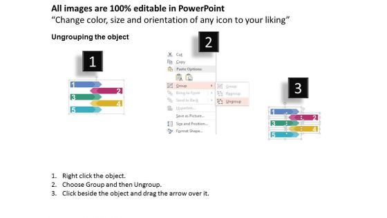 Five Numeric Tags And Icons Powerpoint Template