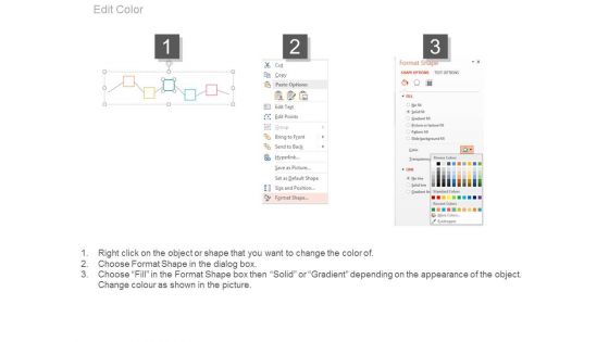 Five Options Zigzag Timeline Diagram Powerpoint Slides