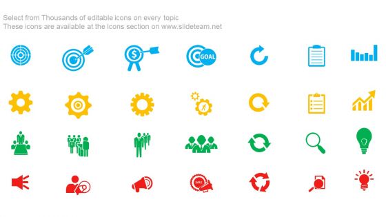 Five Paper Tags With Icons To Present Agenda Powerpoint Slides