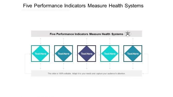 Five Performance Indicators Measure Health Systems Ppt PowerPoint Presentation Gallery Templates Cpb Pdf