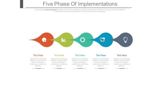 Five Phase Of Implementations Ppt Slides