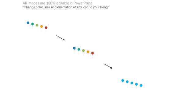 Five Pointers Timeline Diagram With Icons Powerpoint Slides