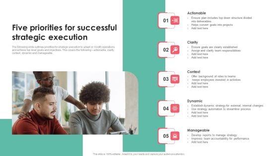 Five Priorities For Successful Strategic Execution Introduction PDF Five Priorities For Successful Strategic Execution Introduction PDF