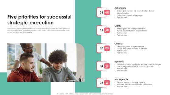 Five Priorities For Successful Strategic Execution Introduction PDF