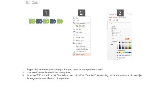 Five Progressive Arrows For Process Flow Powerpoint Template Slide04