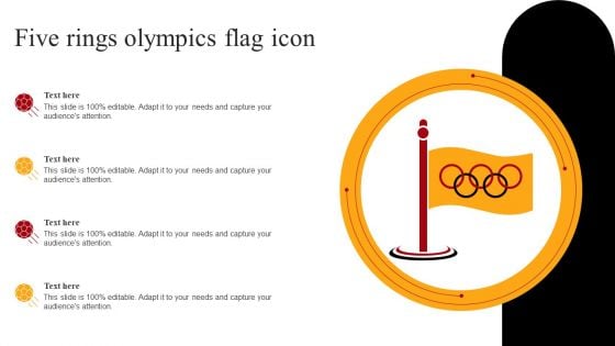 Five Rings Olympics Flag Icon Background PDF
