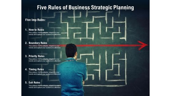 Five Rules Of Business Strategic Planning Ppt PowerPoint Presentation Gallery Icons