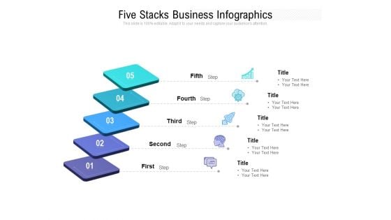 Five Stacks Business Infographics Ppt PowerPoint Presentation File Sample