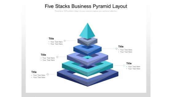 Five Stacks Business Pyramid Layout Ppt PowerPoint Presentation Outline Samples